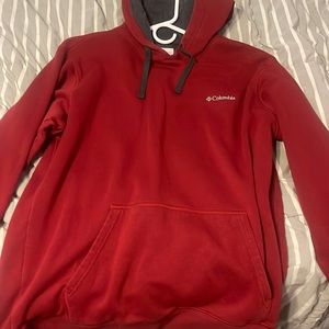 Red Columbia sweater